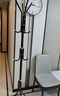 安尔雅 衣帽架铁艺衣架落地卧室立式简易挂衣架室内晾衣服 黑色 实拍图