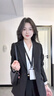 韩曼柯（HANMANKE）西装外套女商务面试职业正装小个子2025春秋新款女士高端西装外套 实拍图