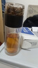 创建（Crthl）创健玻璃杯 双层创意车载便携男女士泡茶杯玻璃 茶水分离水杯子 黑色加长厚底款 实拍图