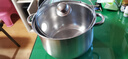 【加高】不锈钢汤锅加厚家用加高煲汤大容量煮粥炖锅 加高：加大【24cm】汤锅+玻璃盖 实拍图