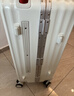 大嘴猴（paul frank）宽拉杆铝框行李箱女拉杆箱男学生坚固大容量平衡拉杆旅行箱出差箱 乳白色/铝框款 28英寸 实拍图