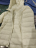 坦博尔轻薄羽绒服女短款连帽百搭休闲秋冬女士外套 浅云白 L(170) 实拍图