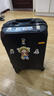 双星（doublestar）行李箱拉杆箱男次日达可登机箱大容量学生铝框密码箱旅行箱皮箱子 尊贵黑【加厚铝框可坐可踩】 20英寸  小型可上飞机-加厚箱体 实拍图