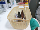【已售10万只】仿藤编桌面收纳篮厨房零食收纳筐浴室洗澡小篮子 【热销】1个装 21*13.5*10cm 实拍图
