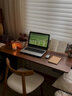 PURPLECATTLE实木电动升降桌电脑桌电竞桌子家用书桌学习桌办公桌可升降工作台 【胡桃色·两节单电机】实木·25MM桌面 长120*宽60cm 实拍图