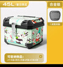 万仕龙摩托车尾箱适用雅迪爱玛台铃电动踏板车后备箱大容量储物箱通用 45L【夏日西瓜】+底板 合金锁【极客尾箱】送安装配件包 实拍图