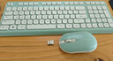 CHERRY樱桃DW2300 键盘无线键鼠套装键盘鼠标商务办公家用笔记本电脑外接全尺寸轻音便携人体工学 清新绿 实拍图