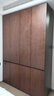缘笙宸黑胡桃木实木衣柜家用现代超大储物橱柜简约对开门衣橱一门到顶 四门衣柜 实拍图