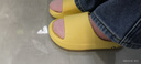 朴西新款EVA踩屎感厚底拖鞋女士居家室内情侣拖鞋男 黄色 39-40 实拍图