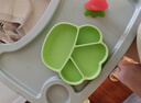 乐扣乐扣宝宝餐盘吸盘一体婴儿分格辅食盘1岁以上儿童餐具学吃饭硅胶餐盘 实拍图