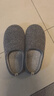 内泊（NEIBO）【超舒服】乳胶棉拖鞋男冬季女室内家居大码防滑防臭保暖羊毛灰42 实拍图