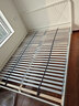 宜家（IKEA）NESTTUN奈斯顿铁艺床铁床床架双人床加厚简约卧室出租房 白色床架/朗塞特床板+加硬弹簧床垫1.5x2m 实拍图