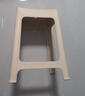 禧天龙方凳高凳塑料凳加厚耐磨家用餐椅凳子镂空浴室凳 奶油白 4个装 实拍图