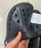 CROCS卡骆驰洞洞鞋贝雅男鞋女鞋轻便耐磨一脚蹬拖鞋休闲鞋|10126 黑色-001 44 (280mm) 实拍图