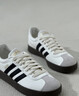 adidas「T头鞋」VL COURT复古休闲板鞋德训鞋男女阿迪达斯轻运动   汉玉白/黑色/树脂黄 (推荐女生买小半码)   38 实拍图