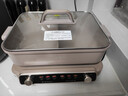 美的（Midea）电火锅鸳鸯锅火锅专用锅多功能锅料理烤肉锅分体式多功能一体电锅0氟钛陶电煮锅HGS352866S 实拍图