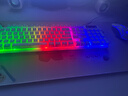 银雕(YINDIAO) KM500有线发光键盘鼠标 机械手感游戏电竞笔记本台式电脑外设 薄膜键鼠套装 白蓝 实拍图