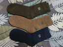 猫人3双装35%羊毛袜子男士袜子男冬季加厚保暖袜男毛圈袜睡眠袜男 实拍图