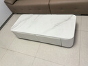 香梦源岩板茶几加高落地款茶几客厅家用小户型轻奢落地茶几电视柜组合 雪山白岩板+白色柜体140*60cm【茶几】 实拍图
