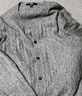 优衣库女装纽花圆领针织开衫/毛衣外套空调衫通勤秋冬新款481477 03 灰色 S 实拍图