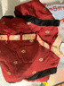 罗蒙男童唐装冬季拜年服加厚汉服中国风演出服 赤红色【单上衣】 120 实拍图