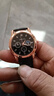 【网红爆款】商务腕表石英运动表休闲皮带男女手表 黑色 实拍图