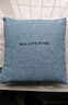 海澜之家（HLA）棉麻抱枕靠枕轻奢超柔简约靠背垫客厅靠枕套含芯纯色靠包沙发靠垫 简约 卡其 枕套+枕芯【45*45cm】 实拍图