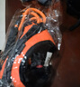 磊嘉狗绳狗链柯基防爆冲胸背带牵引绳中大型小型犬遛狗绳柴犬 暖橙色-胸背带1个配狗绳1根 S（建议8-12斤） 实拍图