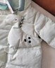巴拉巴拉童装婴儿羽绒服连体衣宝宝2025新款冬装加厚保暖哈衣爬服萌趣造型 绿色恐龙-白鸭绒 66 cm-充绒量63g起 实拍图