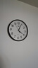 康巴丝（Compas）挂钟客厅 简约静音客厅石英钟表挂墙时钟 c2866 黑色 30.5cm直径 实拍图