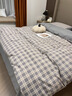 雅鹿水洗棉被套单件单人学生单被罩宿舍双人床单套被子套床上四件套 保罗+中灰【亲肤水洗棉】 150cm*200cm 被套单件 实拍图