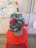 绮兰朵小型圣诞树家用迷你桌面摆件2025新款拍摄道具圣诞节布置上装饰品 A30-雪花松果树-带灯 实拍图