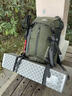 远行客专业登山包户外徒步双肩包男女行李包大容量露营旅行背包轻便背囊 墨绿色【配送防雨罩】 50L 【悬浮背负】 实拍图