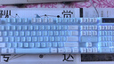 银雕(YINDIAO) K500键盘彩包升级版 机械手感 游戏背光电竞办公USB外接 全尺寸 蓝白双拼白光有线键盘 实拍图