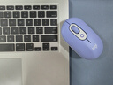 罗技（Logitech）时尚系列 POP MOUSE无线鼠标 蓝牙鼠标 办公鼠标 丁香紫 实拍图