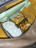 希乐扣Cilock玻璃饭盒上班族带饭便当盒微波炉加热餐盒大容量保鲜盒 长三隔+包 实拍图