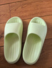 京东京造【泡泡云】踩屎感厚底轻盈防滑外穿拖鞋新款拖鞋女士 浅绿37-38 实拍图