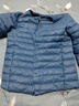 鸭鸭（YAYA）2025秋冬新款轻薄羽绒服男士内胆短款休闲百搭鸭绒保暖外套K 雾霾蓝色 S 实拍图