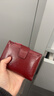 班亚奴（banyanu）2025新款女士钱包短款真皮精致高档零钱包女式时尚钱夹折叠皮夹薄 酒红色-二.折款（防盗刷） 实拍图