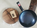 臻三环章丘铁锅手工炒锅炒锅无涂层炒菜锅不易粘锅老式熟铁锅宗师32cm 实拍图