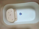 世纪宝贝（babyhood）儿童泡澡桶 折叠家用全身可坐宝宝浴桶 加大加厚升级无线感温 92L 实拍图