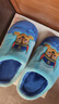汪汪队儿童棉拖鞋冬耐磨室内男童女童卡通软底家居鞋小孩保暖拖鞋 1807天蓝 230/内长210mm  实拍图