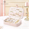 VLANDO2025新款便携首饰盒分区精致项链耳钉戒指收纳盒高档女生生日礼物 实拍图