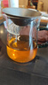 耐高温公道杯简易泡茶杯大容量煮茶公杯家用可过滤茶海茶水分离器 绿把直身月牙 450ml 1只 实拍图