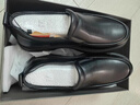 奥康（Aokang）官方春秋季流行商务休闲皮鞋男士舒适百搭一脚蹬鞋子男黑40码 实拍图