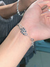 ALLOVE纯银四叶草手链女士款银首饰女生生日平安夜圣诞节礼物送女友老婆 晒单实拍图