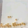 喜上眉梢【喜上眉梢】999足金蹦迪镭射散珠黄金3D硬金超闪足球珠圣诞礼物 1g 2.5mm蹦迪珠多颗 实拍图