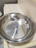 【不锈钢】和面盆厨房烘焙家用火锅盆洗菜打蛋汤锅盆醒面盆料理盆 32cm【热卖款】不锈钢 和面盆 实拍图