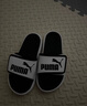 彪马（PUMA）黑白透气魔术贴拖鞋男女家居外穿休闲凉鞋ROYALCAT372280 白-黑色-02 37 实拍图