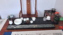 石上居天然乌金石茶盘可排水家用轻奢茶台办公室茶具茶托盘整块天然原石 溢彩100*40*3cm【1.8-2米茶桌】 实拍图